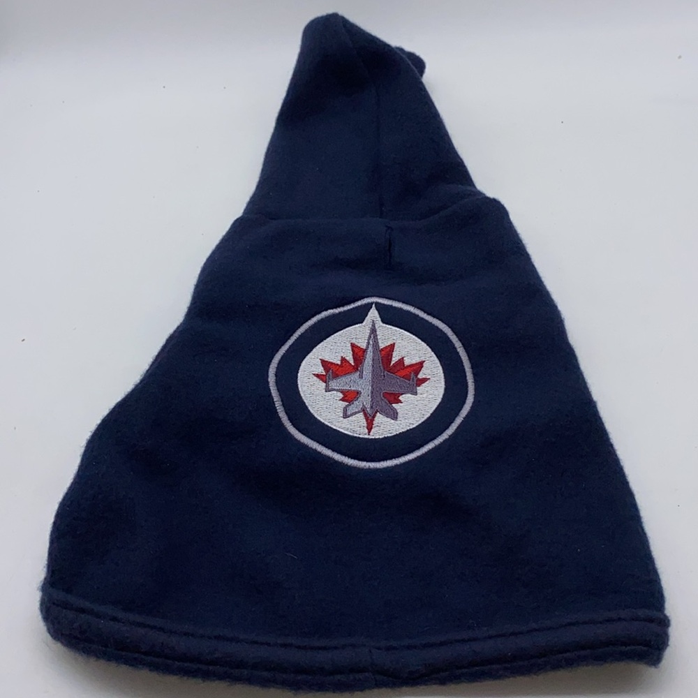 NHL Winnipeg Jets Dog Pet Hockey Fleece Hoodie Sweater Size XX-Small